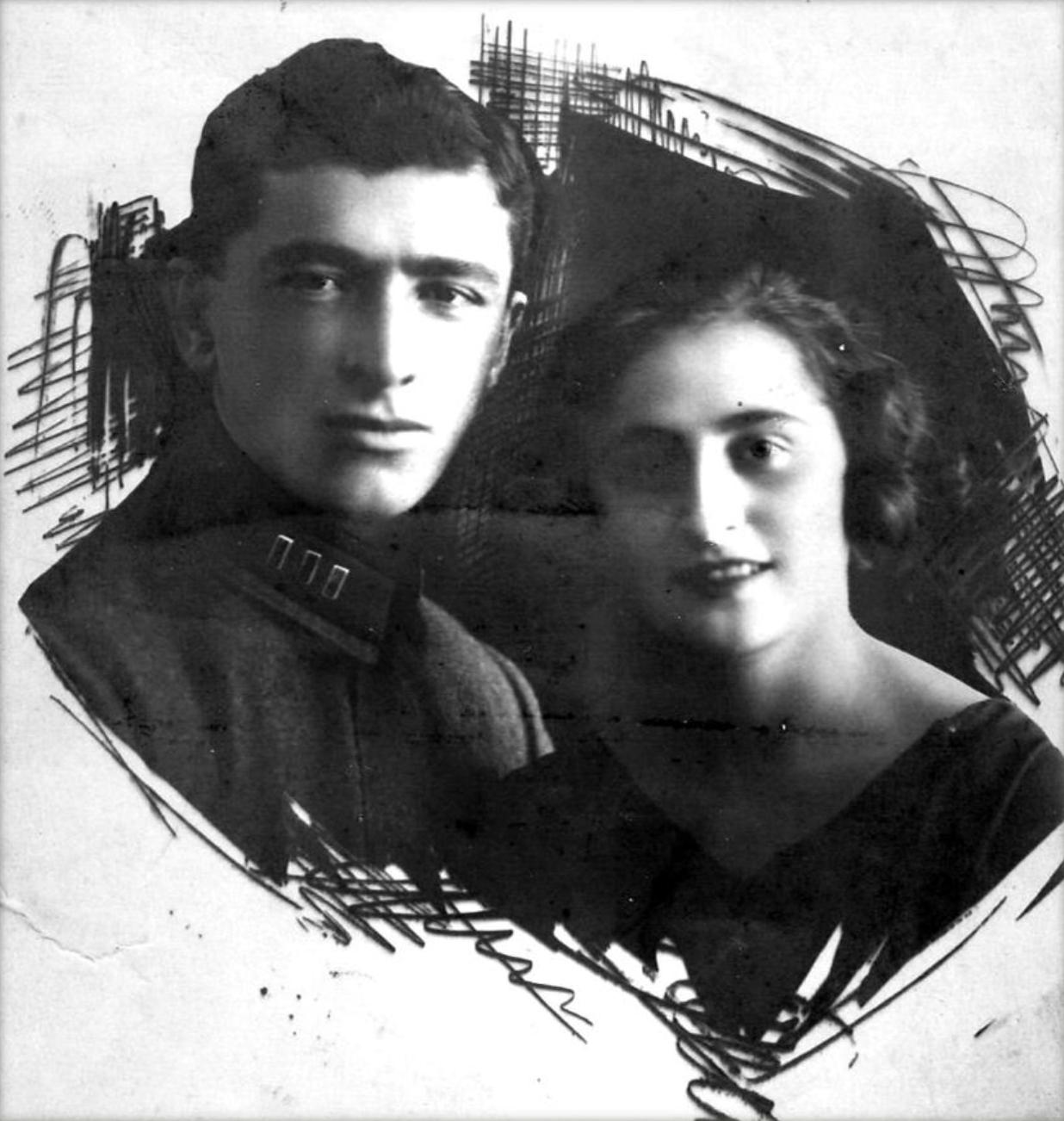 С. Кремер с двоюродной сестрой. 1925 г.